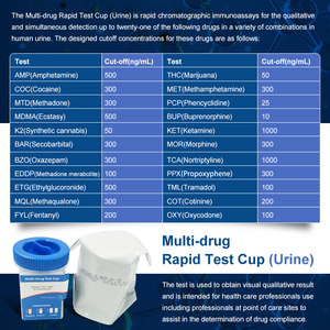 Drugs Abuse Testing Cup Multi Panel Drugs Rapid <strong>Test</strong> Cup for Workplace/<strong>employment</strong>, Clinical and Forensic Use - Product Image 3