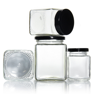 Tùy Chỉnh Nhãn 8Oz 16 Oz 32Oz Rõ Ràng Kín Glass Lọ Đường Cho Thực Phẩm Lưu Trữ Với Nắp Nhựa - Product Image 5