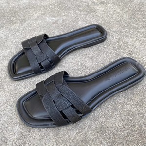女式夏季轻质金色拖鞋平底凉鞋 - Product Image 2