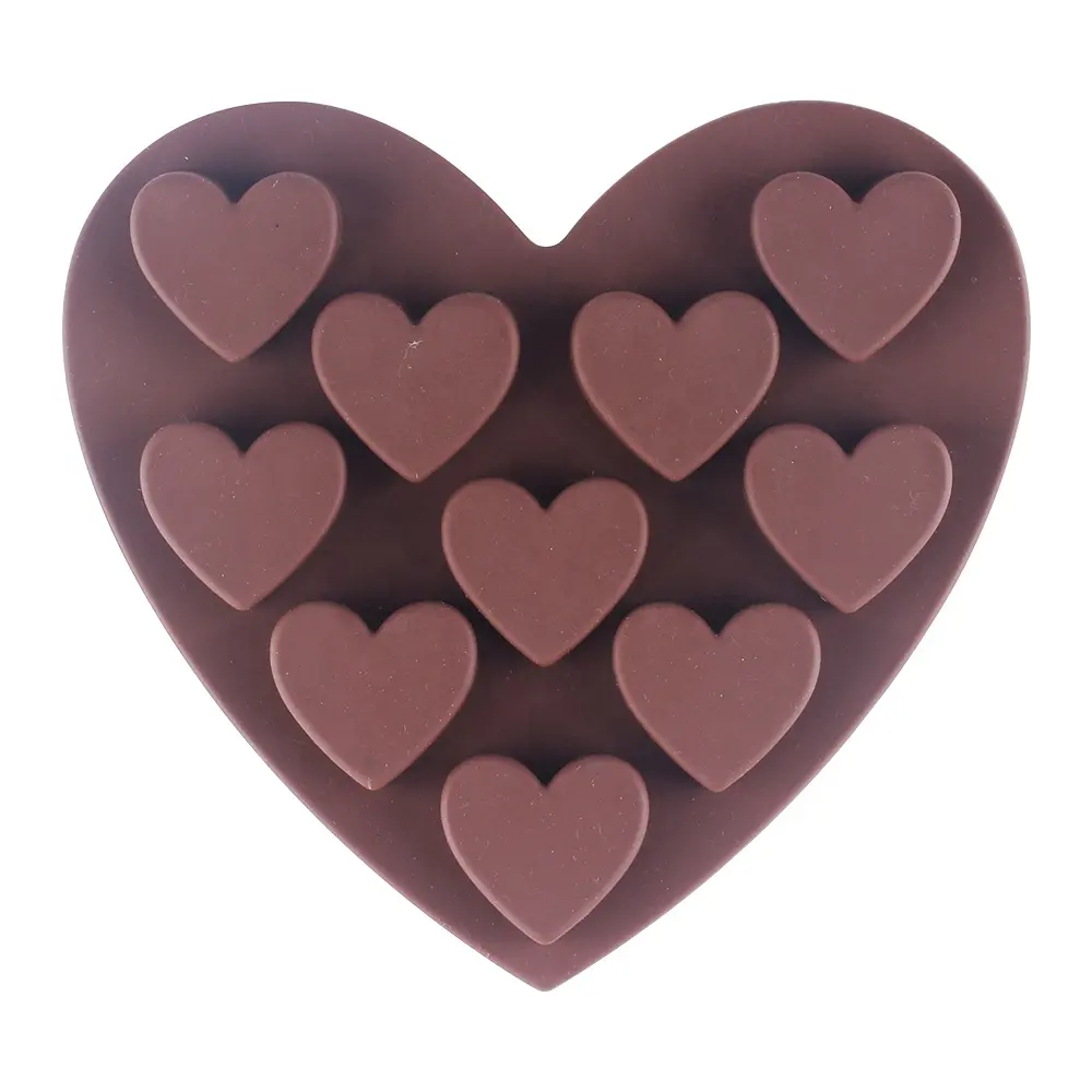 Stampo gommoso e caramelle al cioccolato a forma di cuore in Silicone ecologico senza BPA