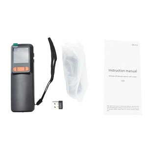 Escáner de código de barras 2D inalámbrico Mini código QR Lector de código de barras Bluetooth con pantalla - Product Image 3
