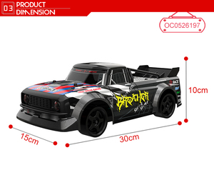 Fırçalı motor 1:6 ölçekli elektrikli araba yüksek hız drift araba rc - Product Image 6