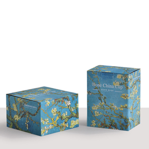 Coffee <strong>Cups</strong> Ceramic European Van Gogh's Famous Paintings <strong>Literary</strong> Bone China <strong>Cup</strong> Custom 550ml Large Capacity Mug Special Handle - Product Image 6