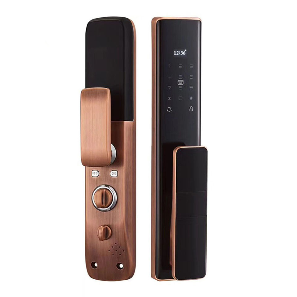 Factory Price Wifi APP Control Lock Card Key Fingerprint Password Tuya Smart Door Lock