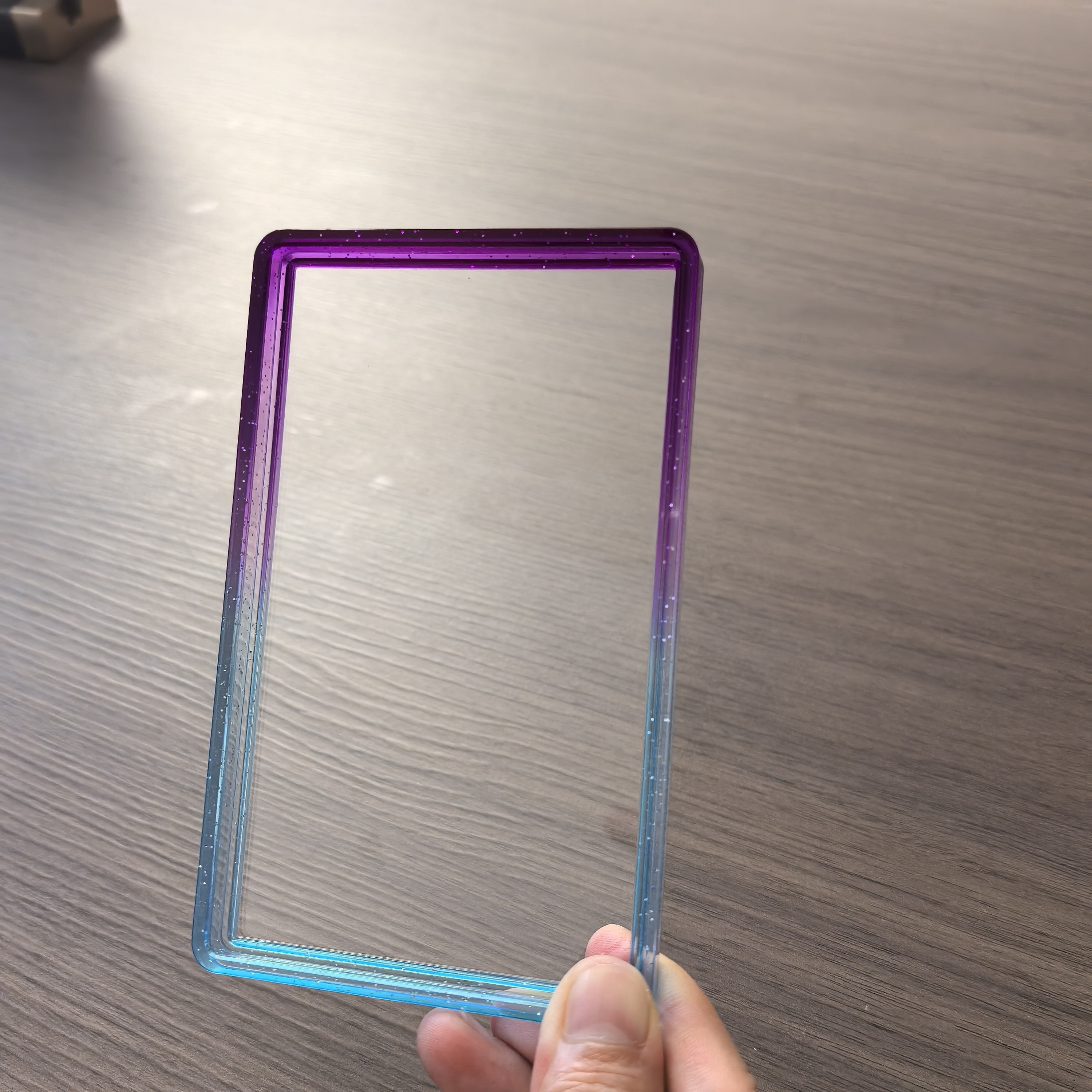 NO.5 Grape Purple & Pale Transparent Blue Gradient