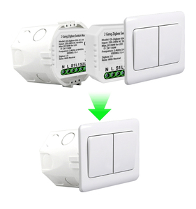 240V 2300W 2 Gang 2 Way Micro Tuya <strong>Zigbee</strong> Switches <strong>Module</strong> for Smart Home - Product Image 3
