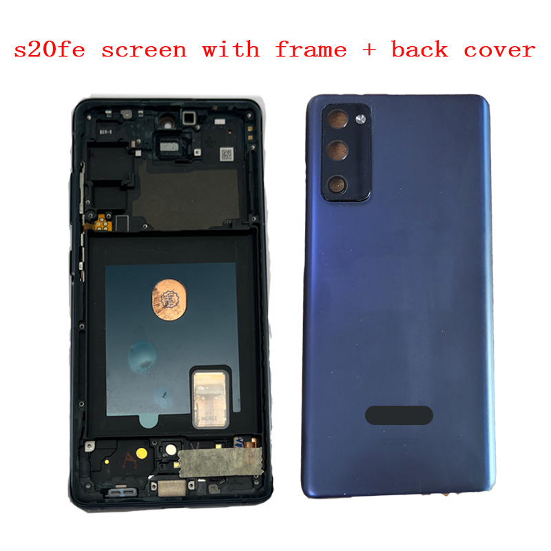 S20 FE/s20 lite con marco + Tapa trasera
