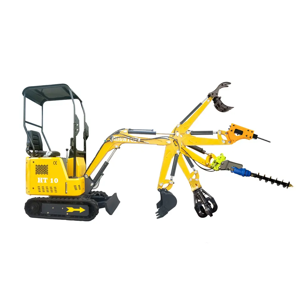 1 ton Minidigger Small excavators are mainly used for small earth and stone works