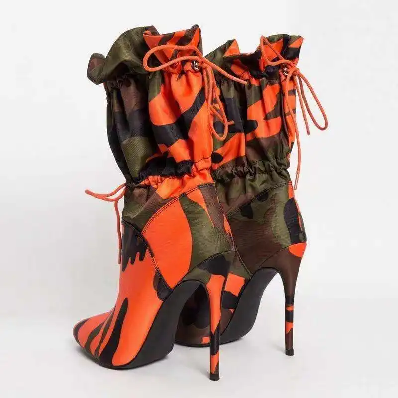 महिलाओं के फैशन डिजाइन शरद ऋतु कटार उच्च ऊँची एड़ी के जूते पतली एड़ी के जूते मध्य ट्यूब उच्च एड़ी बिंदु पैर की अंगुली जूते