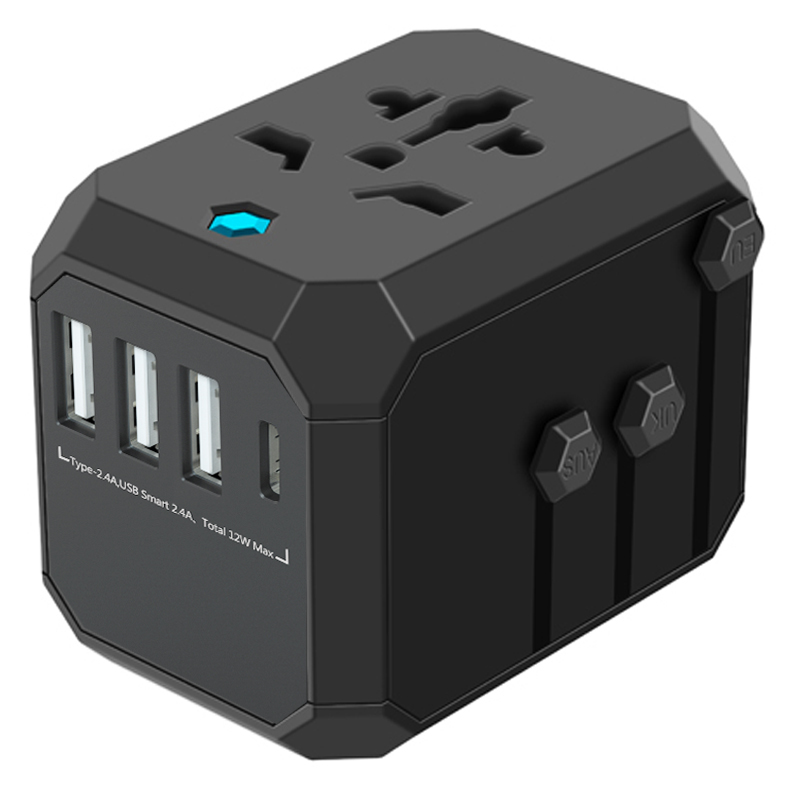 3USB A + 1Type C2.4A