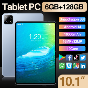 Per bambini 10.1 pollici portatile Android 14 Tablet PC grande 6GB + 128GB capacità doppia SIM Card chiamata MTK processore nuovo per le imprese - Product Image 2