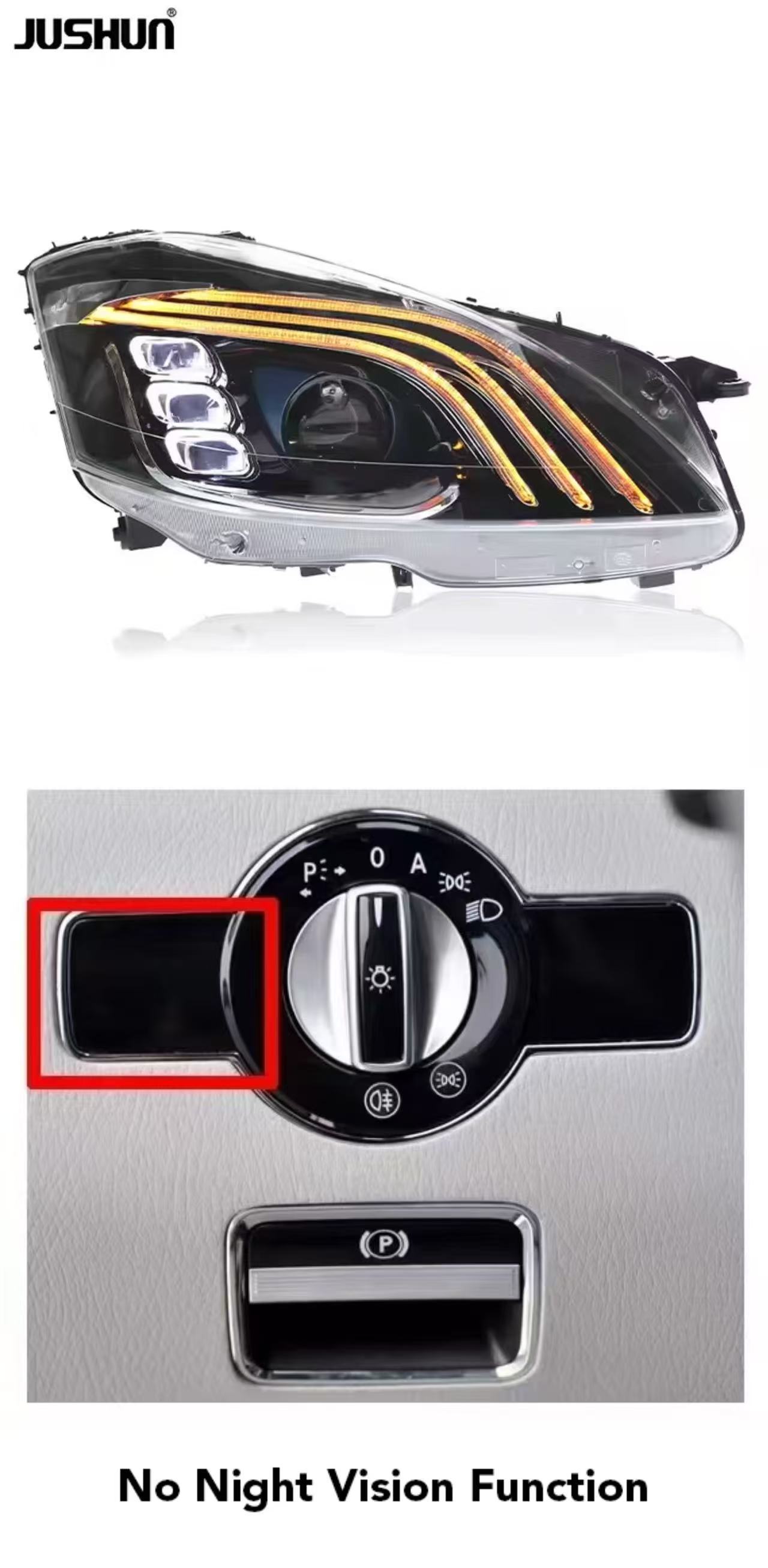 Right-hand drive 10-13 NO night vision function