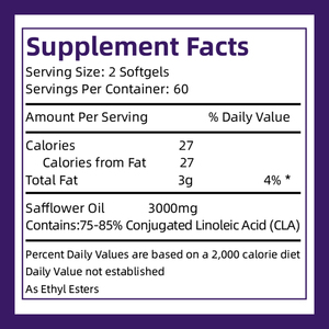 CLA biologique haute puissance pour adultes favorise une gestion saine du poids supplément de masse musculaire maigre - Product Image 2