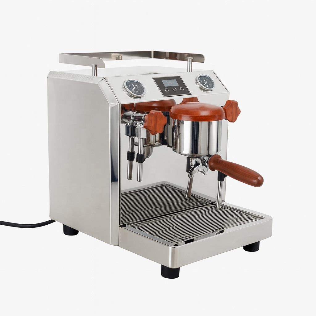 Cafetera plateada