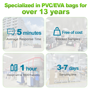 Uiowio tùy chỉnh thời trang dây kéo hình trụ Pouch đóng cửa mỹ phẩm Vòng hình tròn xi lanh Túi PVC - Product Image 2