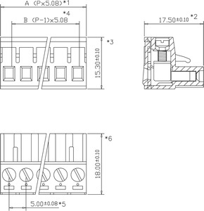 効率的な電気接続のための便利なプラグイン端子ブロック - Product Image 2