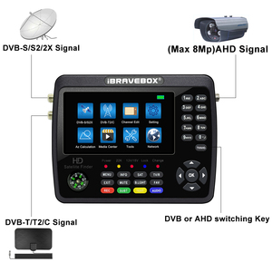 V10 finder pro + משולבת dvbb מטר ישב finder dvbs2/t2/c h.265 דיגיטלי אות finder תמיכה hd ccctv
