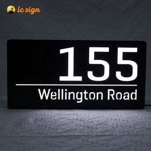 Supplier Mini Custom <strong>LED</strong> House Number Light Box for Building - Product Image 2