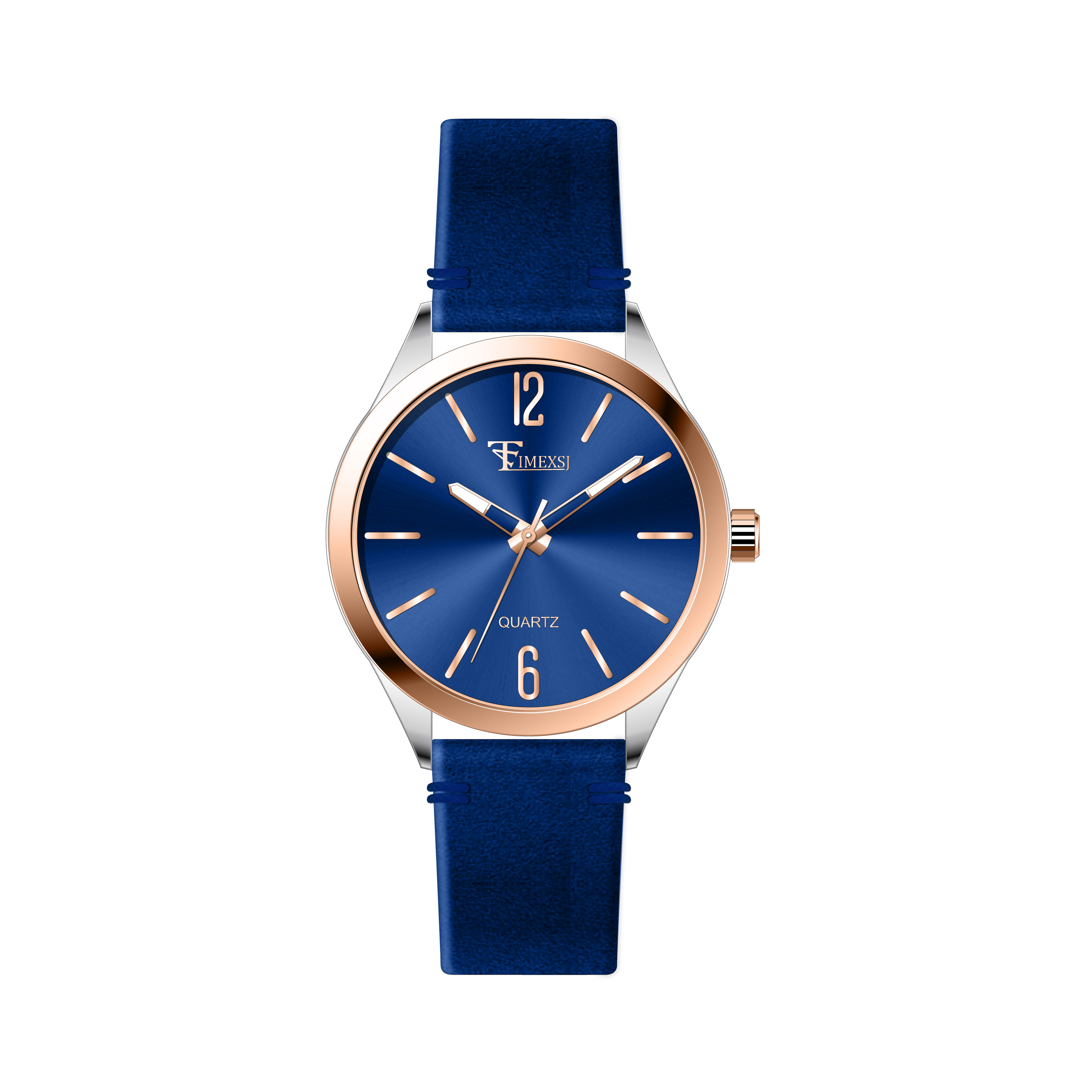 Two Tone Rose Gold - Blue