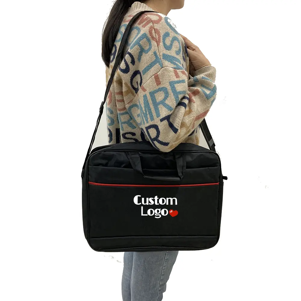 Bolsa de ombro portátil 15,6 polegadas Laptop Office Bag com alças ajustáveis durável e água-repelente Laptop Sleeve Case Bag
