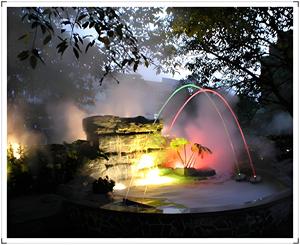 Ornaments Landscape Musical Dancing Flowing Laminar Water Jet Fountain With RGB Stainless Steel Lights - Product Image 4