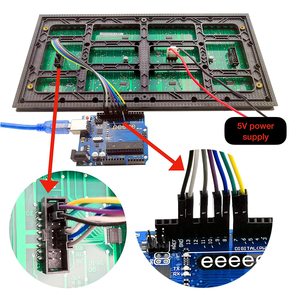 P10 Outdoor Single Color Led Display Module centro commerciale colore ambra 160*320mm P10 Outdoor Smd Led Module - Product Image 5