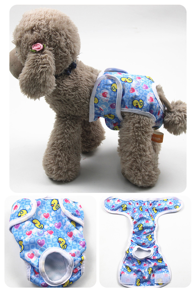 Waterproof period panties with yellow duck print
