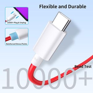 PD สายชาร์จเร็ว supervooc 65W สำหรับ OnePlus Ace 12 11 10T 9 8T 7T Pro USB C เพื่อชาร์จสายเคเบิลแบบ C 6T 5T - Product Image 5