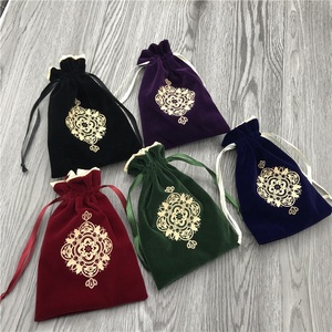 Özel saten astarlı İpli kadife kese hediye çantası için Tarot zar kılıfı - Product Image 1