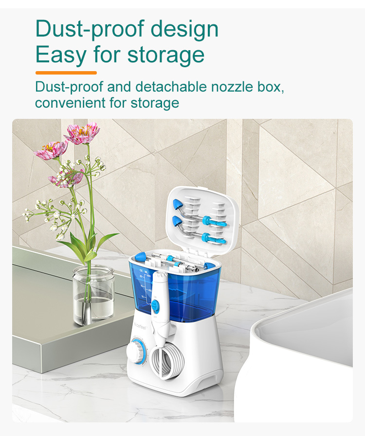 Ipx7 Electric Nasal Irrigation System Desktop Cordless Nasal Wash 600ml Nj166