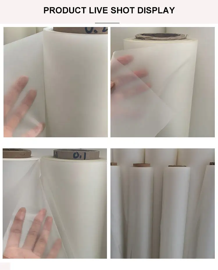 Customized TPU film flexible polyurethane translucence TPU Film for bags clothes label medical gasbag raincoat film