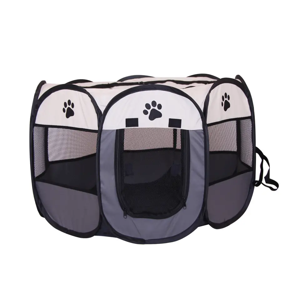 กรงสุนัขผ้าออกซ์ฟอร์ดสำหรับใส่ออกกำลังกาย,กรงสุนัขแมวแบบพับเก็บได้สำหรับกลางแจ้งในร่ม
