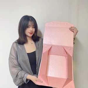 Free Samples <strong>Gift</strong> Storage Folding Pink Decorative Packaging Paper Small Shipping Boxes Cute - Product Image 5