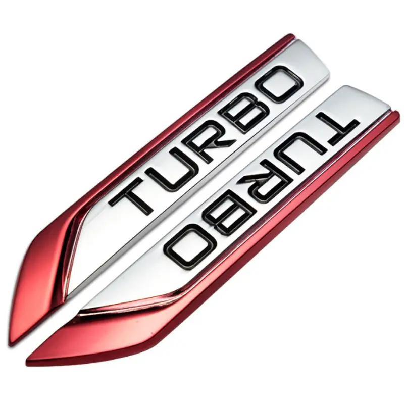 OEM araba sticker yan çamurluk Metal ABS özelleştirme için araba yan yaprak plaka tamir etiket süslemeleri R hattı GTD spor TURBO LUXGEN