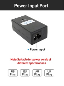 EU Plug POE Injector Power Supply Over Ethernet <strong>Adapter</strong> POE <strong>Device</strong> DC 48V 0.5A <strong>Input</strong> AC100-240V 50-60HZ for Wireless AP Hotspot - Product Image 2