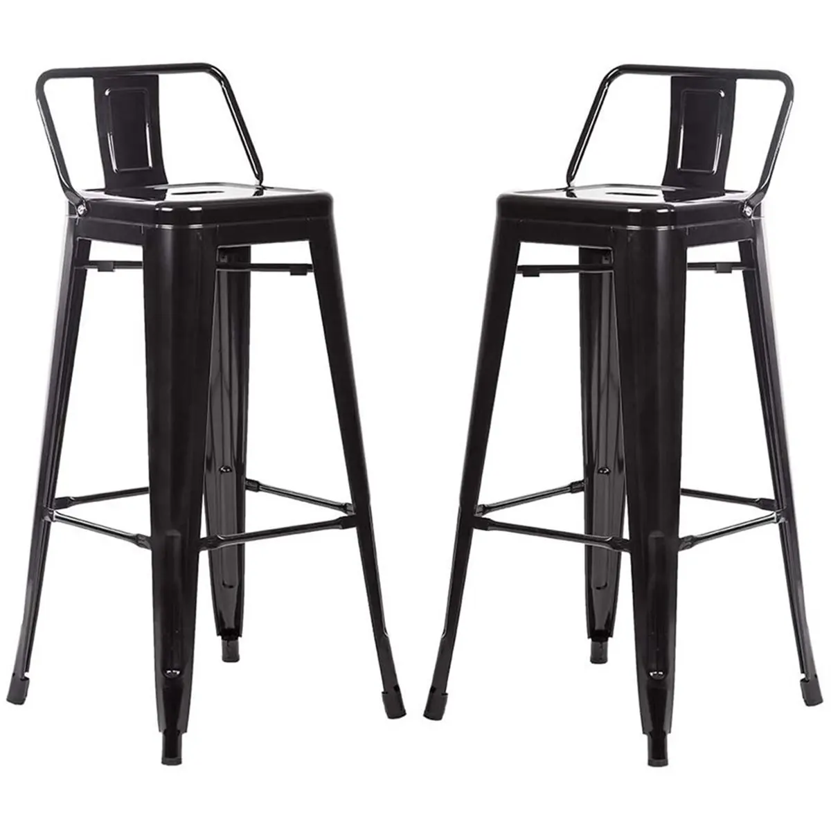Actory-Sillas de Bar apilables retro de Ferro café, de metal esszimmerstuhl, sillas de bar