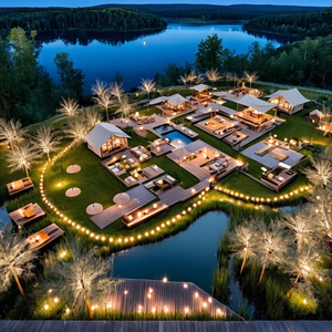 All-In-One Modern Design Glamping Tent Villa for <strong>Resorts</strong> Custom Bedroom Interior Turnkey Luxury Solutions for Exterior - Product Image 4