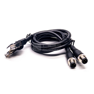 Cognex M12รหัสกล้องสายตาสายกล้อง RJ45อุตสาหกรรมรองรับ Basler AVT gccd - Product Image 2