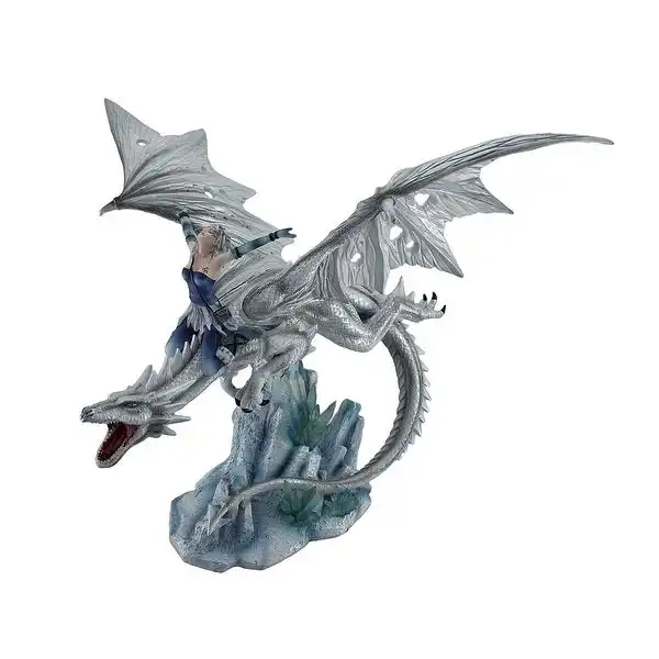 Dragon rider faerie Resina Fata Statua