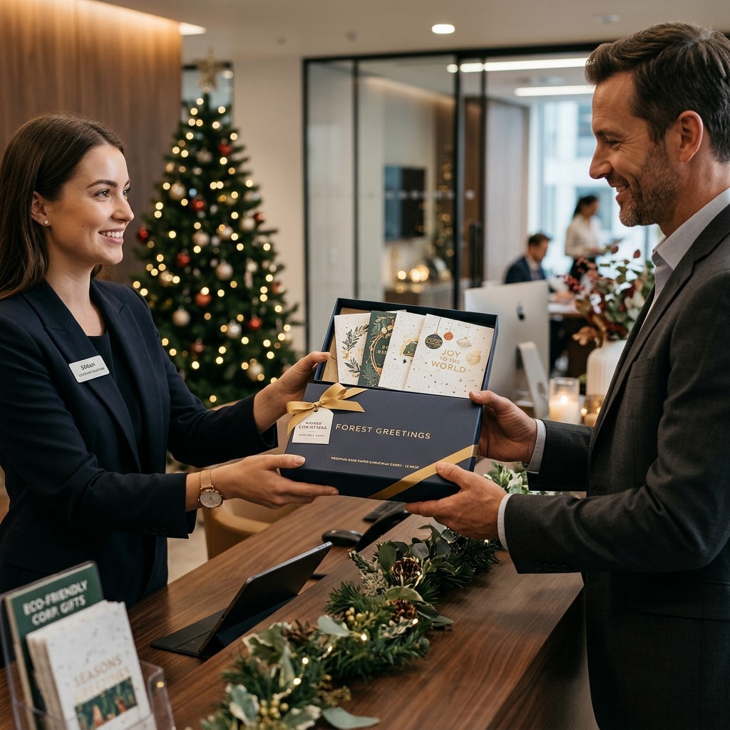 Paquet de 12 cartes de Noël plantables de luxe