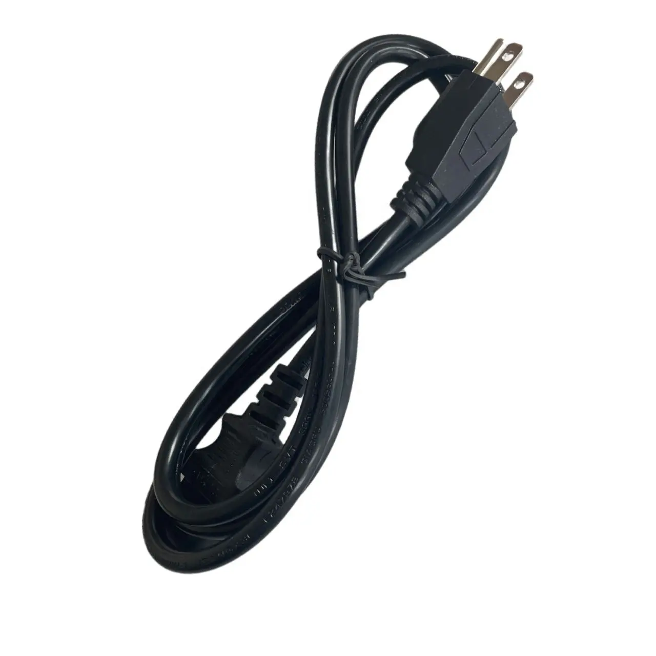 [Free Sample]IEC C13 3pin plug us power extension cables for computer OEMPVC black America standard USA ac power cord