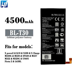 Yüksek kalite BL-T30 cep telefonu pil <span class=keywords><strong>LG</strong></span> X güç 2 Power2 II <span class=keywords><strong>M320</strong></span> T30 K10 güç hücresi telefon pil