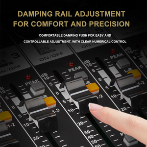 Stabilcl buit-in 99ชนิดของเอฟเฟกต์ DSP 8ช่องผสมเสียงคอนโซล48 V เครื่องผสมเสียงขับเคลื่อน - Product Image 2