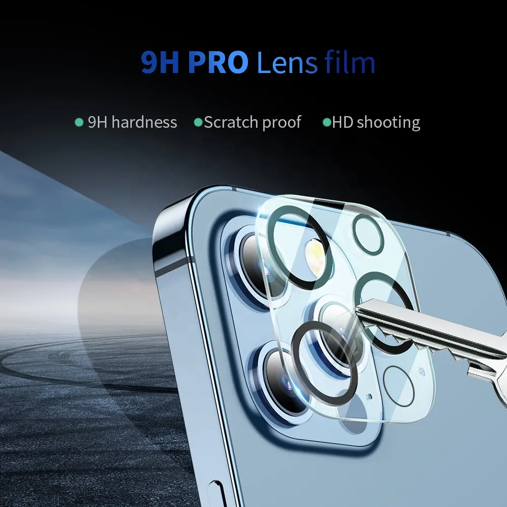 ฟิล์มกระจกนิรภัยกันระเบิด9H สำหรับ iPhone 15 14 Pro ฟิล์มบัฟเฟอร์ D30ติดตั้งง่าย