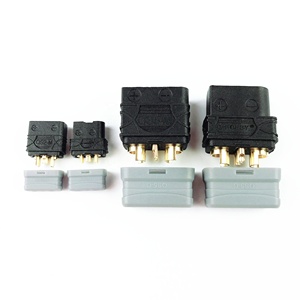QS5ปลั๊กแบตเตอรี่60A กระแสไฟสูง5มม. ขั้วต่อหัวกระสุนชุบทองพร้อมขาสัญญาณ3P สำหรับระบบไฟฟ้าสำหรับโดรน RC รถยนต์ FPV - Product Image 6
