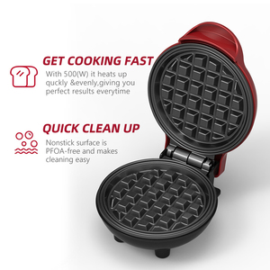 <strong>Cake</strong> Breakfast <strong>Maker</strong> Personalized Small Mini Waffle <strong>Maker</strong> Machine Waffle Iron Machine - Product Image 2