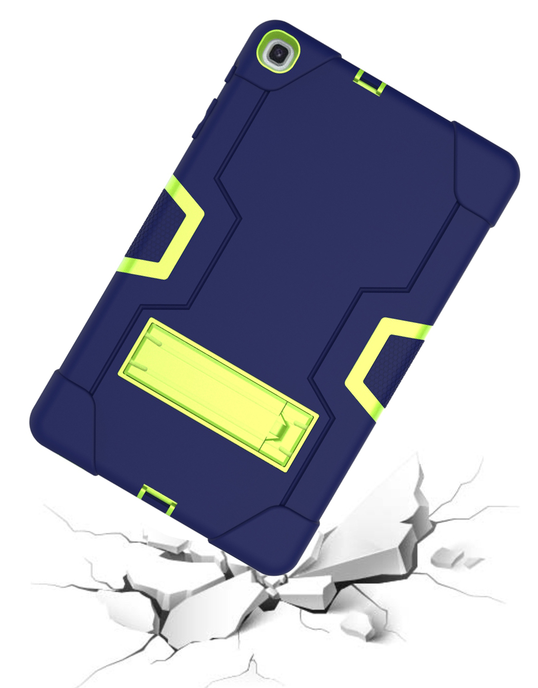 Bleu marine + olivine