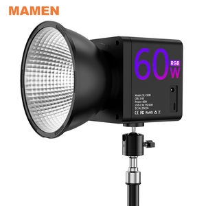 Mamen ไฟ RGB 60W แบบมืออาชีพ, ไฟสำหรับวิดีโอ LED ไฟเติมแรงดันไฟฟ้า60W แบบใหม่