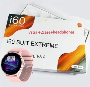 12-in-1 çift kablosuz akıllı saat I60 aşırı ve kulaklık Pro MAX Set kare şekli ile pusula ve uyku Tracker fonksiyonu hediye - Product Image 3