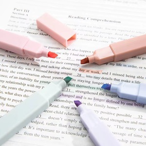 Factory Custom 6 12 Pcs <strong>Bible</strong> Pastel Aesthetic Highlighter Pen Non-toxic No Bleed square Marker for <strong>Bible</strong> - Product Image 5
